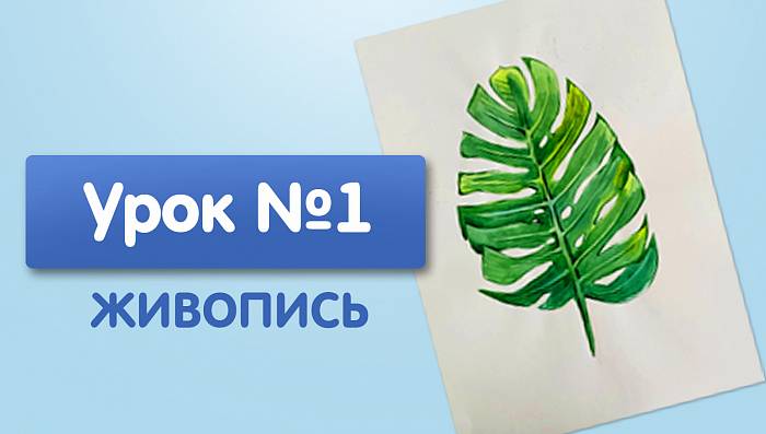 Урок №1. Лист монстеры